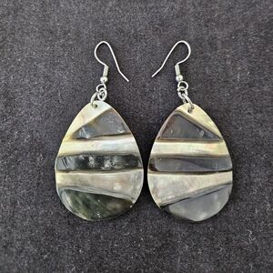 Abalone Shell Teardrop Earrings